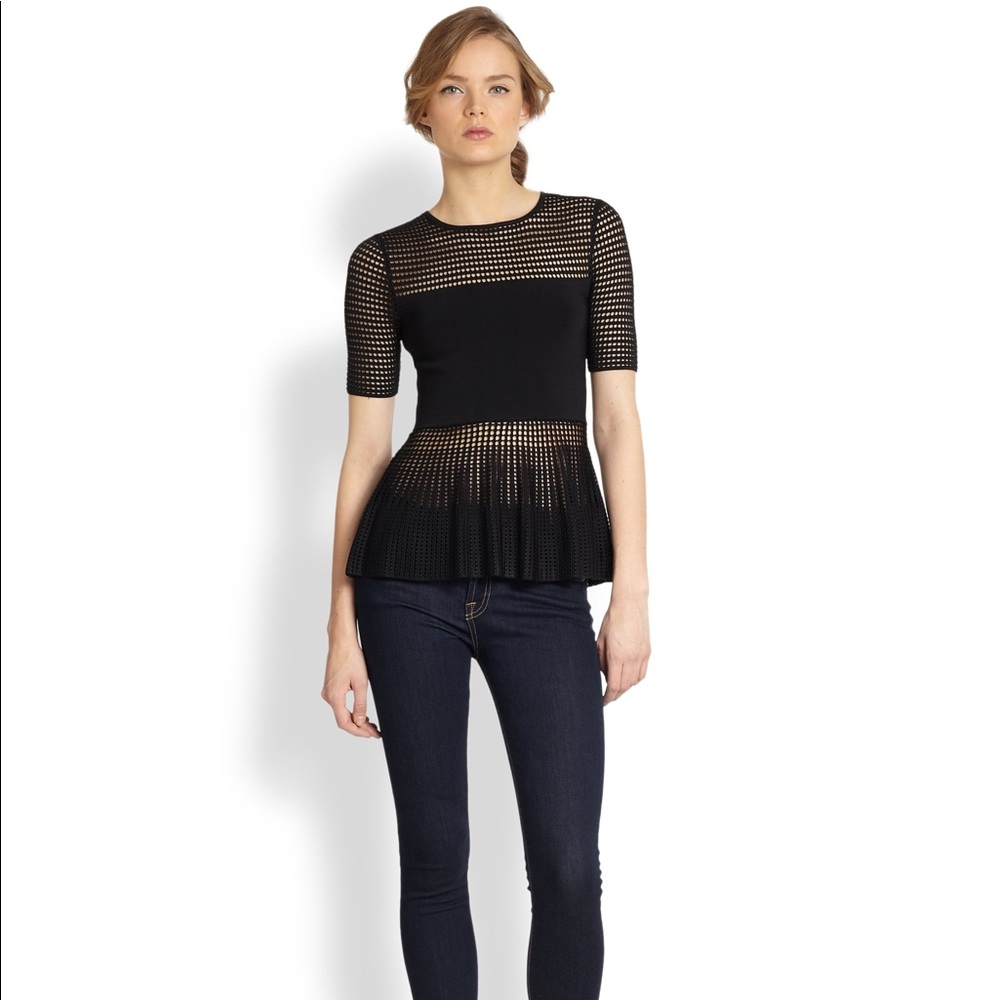 Torn By Ronny Kobo Peplum Top